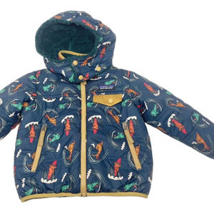 Patagonia Reversible Fish Surfing Toddler Winter Jacket - Size 3T